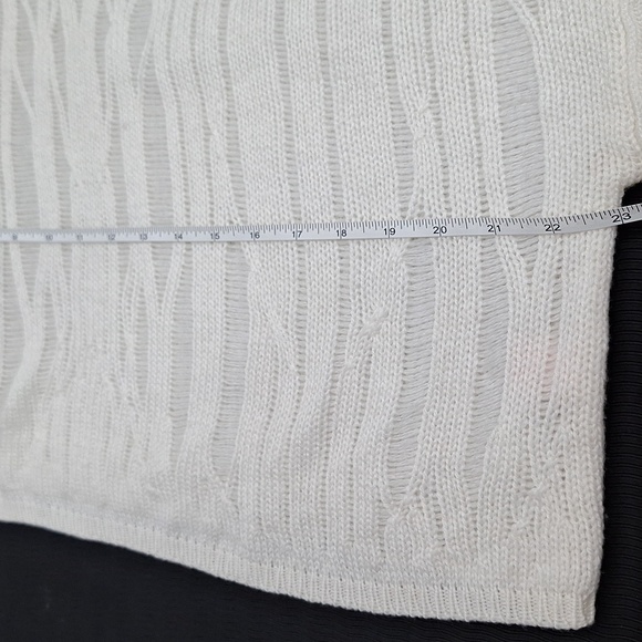 VICTORIA'S SECRET Ivory White Scoop Neck Sweater - Picture 7 of 9